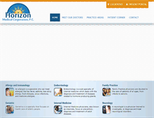 Tablet Screenshot of horizon-med.net